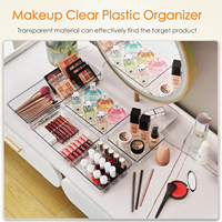 Laci meja Organizer nampan penyimpanan akrilik laci Organizer jelas laci Organizer