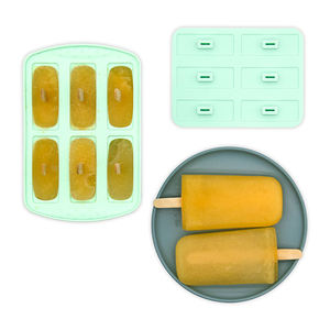 Moules à crème glacée pour enfants, lavables au lave-vaisselle sans BPA, réutilisables, sûr, en <span class=keywords><strong>Silicone</strong></span>, fait maison, <span class=keywords><strong>avec</strong></span> couvercle et bâtons en <span class=keywords><strong>bois</strong></span> - Product Image 4