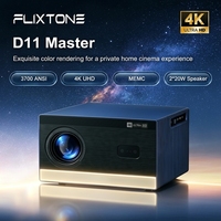 Projecteur LCD FlixTone D11 Master 4K UHD 3700 Lumens ANSI 20W*2 Haut-parleurs HIFI STEREO Android 3D Ready Home Cinéma