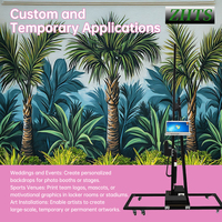 Impresora de pared automática de alta velocidad para murales personalizados de bricolaje y decoración del hogar XP600 cabezal de impresión de inyección de tinta