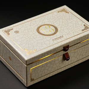 Logotipo personalizado High-End Art Paper Kraft Caixa De Papelão UV Vantagem Folha Esponja Folha De Ouro Lidar Com Impressão Chocolate Rígido Presentes - Product Image 3