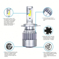 Kits de phares LED universels pour voiture BB151 Baobao Lighting 36W 6000K H4 Ampoule Canbus Auto C6 Phares LED