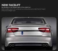 Convient à la modification des feux arrière de l'Audi A8 11-13 pour le nouveau modèle de feux de conduite et de clignotants LED