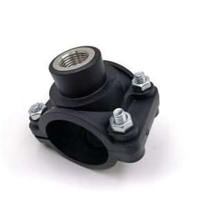 Irrigation de ferme tuyau HDPE PP <span class=keywords><strong>pince</strong></span> de selle connecteur fileté raccords d'irrigation de tuyau en plastique raccords de <span class=keywords><strong>Compression</strong></span> - Product Image 1