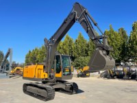 Excavatrice sur chenilles de 13 tonnes, pelle lourde, moteur Cummins, hydraulique haute efficacité, usine Jiahe, Shandong, CE, attache rapide