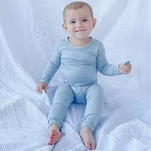 Kids Bamboo Clothing Sets 2 Piece Bamboo Baby Pajamas Boy Clothes 9-12 Months Custom Kids Clothing Luxury