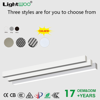 Lampe suspendue en aluminium moderne pour bureau commercial intérieur, tube LED 40w 60w 80w, éclairage linéaire suspendu, luminaires dimmables pour magasin