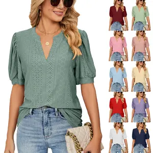 Yeni gelenler 2024 rahat moda rahat gömlek zarif bluz kadınlar Tops
