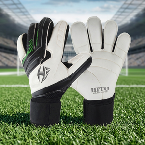 Direct Factory Supplier Customized Goalkeeper <b>Gloves</b> Professional New Basic <b>Latex</b> And Backhand Silicon Inject Negative Roll - Product Image 4