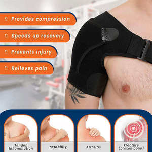 Soporte de Hombro Ajustable para Protección Deportiva, Transpirable, con Cinturón Trasero Individual y Cordones, Protección para Hombres y Mujeres - Product Image 5