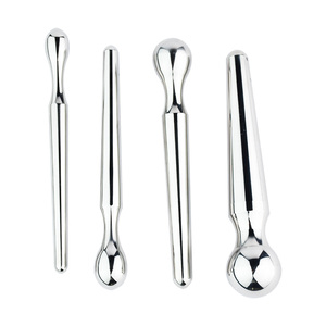 FRRK Design termometro in metallo spina anale per la <span class=keywords><strong>prostata</strong></span> <span class=keywords><strong>stimolare</strong></span> liscio in acciaio inox bastone occhio di cavallo maschile masturbatore giocattoli del sesso - Product Image 2