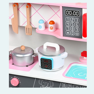 Grande <span class=keywords><strong>cuisine</strong></span> de jeu rose <span class=keywords><strong>pour</strong></span> enfants, table de <span class=keywords><strong>cuisine</strong></span> à domicile, ensemble de jouets de simulation de <span class=keywords><strong>cuisine</strong></span> <span class=keywords><strong>pour</strong></span> enfants, <span class=keywords><strong>cuisine</strong></span> en bois <span class=keywords><strong>pour</strong></span> filles - Product Image 5