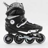 Patins à roulettes de slalom freestyle professionnels unisexes pour adultes, chaussures de course anti-choc avec roues en PU