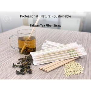 Pajitas Ecológicas Compostables, Libres de Plástico, Hechas con Materiales Naturales de Origen Vegetal, para Restaurantes y Comida para Llevar, Suministro Directo de Fábrica - Product Image 1