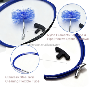 <span class=keywords><strong>Kit</strong></span> <span class=keywords><strong>de</strong></span> brosse <span class=keywords><strong>de</strong></span> nettoyage <span class=keywords><strong>de</strong></span> cheminée flexible <span class=keywords><strong>de</strong></span> 10 pieds en PP et nylon, poignée en plastique, robuste, pour la maintenance des tuyaux d'évacuation des poêles à granulés et des sèche-linge - Product Image 4