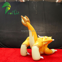 Jouet gonflable personnalisé en forme de dragon de l'usine Hongyi, chien de dessin animé en PVC avec sphère
