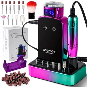 Taladro Eléctrico para Uñas de 45000 RPM, Pulidora Profesional de Uñas, Juego de Limas para Uñas de Bajo Ruido para Manicura en Salón/Hogar - Product Image 4