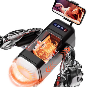 Godemiché vibrant automatique <span class=keywords><strong>chauffant</strong></span> pour homme avec support de téléphone, étanche en TPE, pour masturbation vaginale - Product Image 4