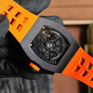 Designer Carbon Fiber Hollow Mechanical Multifunctional Men's <b>Watch</b> High Quality Sports <b>Watch</b> Auto Movement 3BAR - Product Image 6