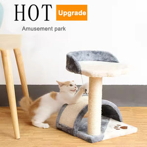Árbol para Gatos Multifuncional Moderno Color Gris Sisal con Poste Rascador, en Promoción - Product Image 3