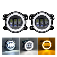 Focos Led para coches y motos, faro Led para todoterreno, Lupa cuadrada 4x4, 30W