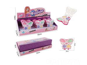 Ensemble de bijoux de beauté pour enfant fille, ensemble de <span class=keywords><strong>maquillage</strong></span> en forme de coquille, couronne, fleur, fraise, <span class=keywords><strong>papillon</strong></span> - Product Image 3