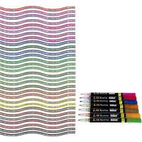 36 colores pintura doble línea contorno pluma resaltador Color pluma conjunto contorno marcadores