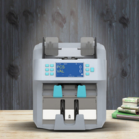 Compteuse de billets automatique de qualité bancaire 2 CIS avec écran TFT, 2 compartiments pour tri de coupures mixtes, connectivité imprimante