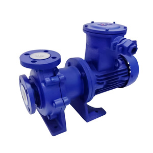 Bomba centrífuga eléctrica horizontal Rongke CQBF con accionamiento magnético de fluoroplástico, 50m de altura de elevación, para fluidos ácidos, alcalinos y corrosivos. - Product Image 1