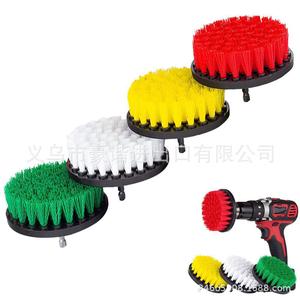 Electric Drill Brush Set 4 Pc Nylon Bristle Polishing Brush For Car Wheel Cleaning - Product Image 3