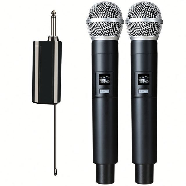 Bekboes Factory Direct Karaoke Wireless Microphone UHF Dual Portable Handheld