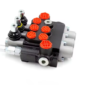 P40 Manual 3-Spool Directional Control Valve, 12V Double Acting, G3/8 Port | Construction Machinery Parts - Product Image 1