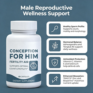 Capsule OEM per il Supporto della Fertilità Maschile con KSM-66 Ashwagandha, Zinco e Mio-Inositolo per Conteggio e Motilità degli Spermatozoi, 60 Capsule - Product Image 4