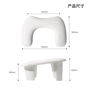 PU Butterfly <b>U</b> Shaped <b>Nail</b> Hand Rest Pillow Portable Manicure Arm Support Cushion for Salon Table - Product Image 3