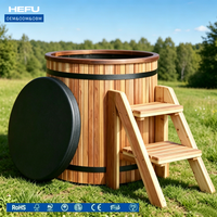 Nouvelle arrivée : Bain de glace moderne contrôlé par Balboa pour bain froid, refroidisseur en bois pour 2 personnes, pour usage hôtelier