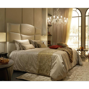 <span class=keywords><strong>Lit</strong></span> queen avec tête de <span class=keywords><strong>lit</strong></span> laquée italienne de luxe et ensemble de meubles de chambre assortis - Product Image 5