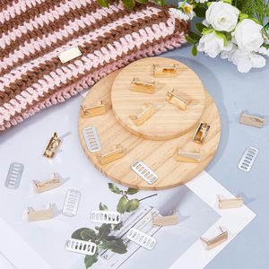 SUPERFINDINGS PCS Alloy Labels Rectangle Blank Stamping Tag X Cm Alloy <b>Purse</b> Tags Label Sign Tags With Iron Gaskets For DIY Sewi - Product Image 4