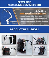 Robot de soudage industriel à 6 axes haute vitesse avec bras robotisé, système PLC, protection IP65, et système automatique MIG Laser