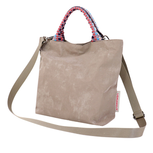Bolso de Mano con Solapa Minimalista y Ecológico de la Serie Color-blocking Lady Tyvek de Nuevo Diseño, con Dos Correas, Cierre de Cremallera, Impermeable y de Gran Capacidad - Product Image 5