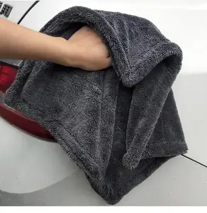 Toalhas de microfibra, toalhas torcidas de pelúcia extra grossa e grande de microfibra com torção para secagem de carro