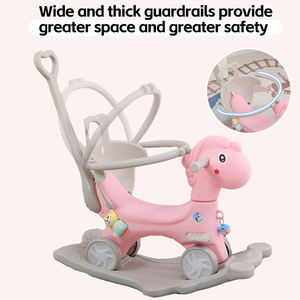 1-6 Jaar Oude Kinderen Hobbelpaarden, Kinderwagens, Fietsen, Veiligheid Met Vangrails, Verjaardagscadeau Speelgoed - Product Image 3