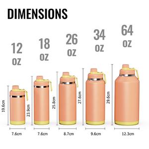 Garrafa Térmica de Aço Inoxidável de 12oz, Ecológica, Isolada a Vácuo, para Viagem, Mantém Bebidas Quentes por 12-24 Horas - Product Image 2