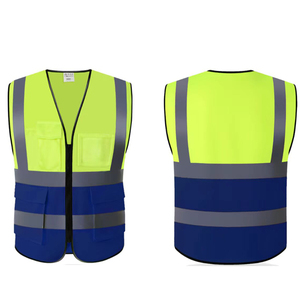 เสื้อกั๊กโพลีเอสเตอร์พร้อมกระเป๋าเสื้อกั๊กผ้าโพลีเอสเตอร์ทัศนวิสัยดีใช้ได้หลากหลายแบบใหม่ - Product Image 1