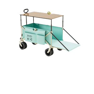 Chariot pliable tout-terrain YX-F1-30 Beach Grass <span class=keywords><strong>Master</strong></span> avec table, grand bac, base stable à 4 roues, 4 couleurs - Product Image 4