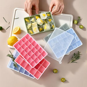 <span class=keywords><strong>Bac</strong></span> à glaçons en silicone de qualité alimentaire <span class=keywords><strong>sans</strong></span> BPA, 15 ou 24 compartiments, démoulage facile, congélation rapide, récipient pour aliments pour bébés - Product Image 2
