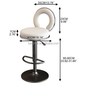 Tabourets <span class=keywords><strong>de</strong></span> bar durables en gros avec base électroplaquée, structure stable, coussin large, 2 pièces/carton, pour <span class=keywords><strong>cuisine</strong></span> - Product Image 2