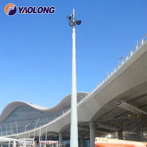 Palo luminoso principale del parcheggio dell'albero alto pieghevole di traffico di alluminio dello stadio