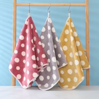 Serviette de nettoyage absorbante en microfibre personnalisée, à séchage rapide, imprimée de motifs floraux, de haute qualité, pour adultes, petite, carrée, à suspendre, pour la maison