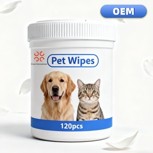 Lingettes nettoyantes pour animaux de compagnie, nettoyage quotidien en profondeur, naturelles, sans parfum, personnalisées pour chiens et chats - Product Image 3