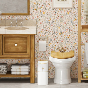 Creation of Time and Space Peel Stick Wallpaper Floral <b>Pattern</b> Self Adhesive Wall Stickers For Rental Rooms Pastoral Style - Product Image 2